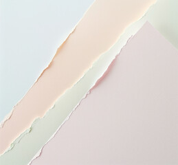 torn colorful pastel paper with rough edges, background for your design, subtle grain