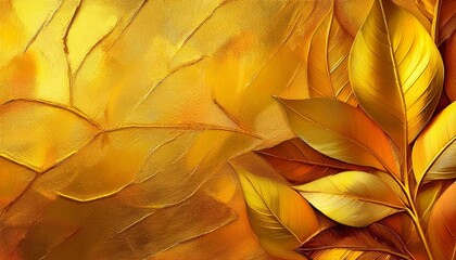 textured grainy gold foil golden leaf gradient yellow metal surface background- 15483