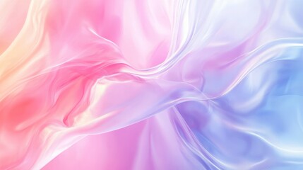 Fototapeta premium Elegant Pink and Blue Silk Fabric