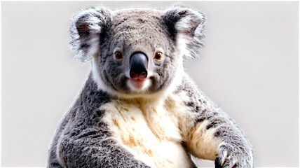 Obraz premium Koala isolated on transparent background