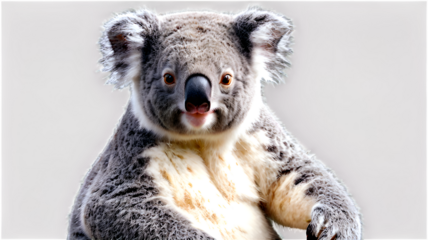 Koala isolated on transparent background