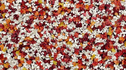 Autumn leaves carpet, colorful ground cover, fall foliage texture, decorative background, design inspiration