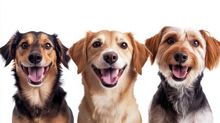 Happy Dogs Smiling Together