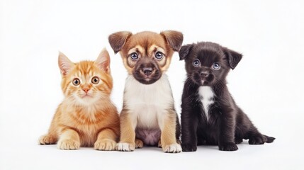 Adorable Pets Cats and Dogs Together