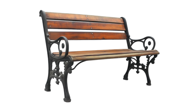 old wooden bench