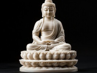 Fototapeta premium Serene Buddha Statue Meditation and Enlightenment