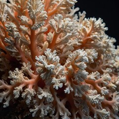 Coral texture, Porous structure of dried coral with complex patterns