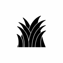 creative details Grass on a Cliff Icon vector illustration