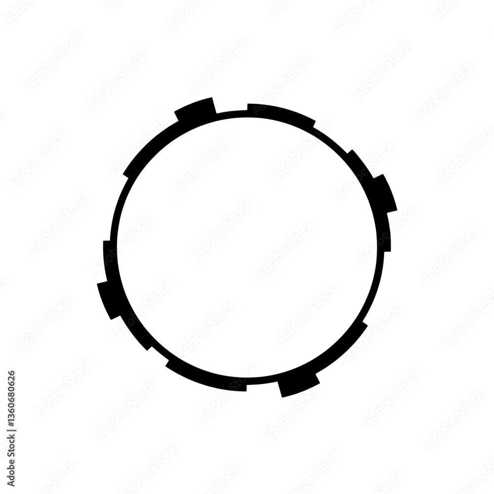 Poster minimalist circular pattern: a sleek and modern design featuring a geometric pattern of a circle and