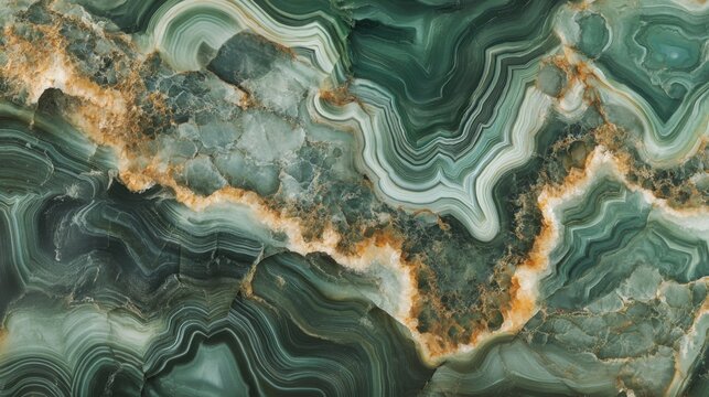 Piedra &oacute;nix verde con patrones