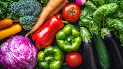 Various mixed fresh organic vegetable in Spring