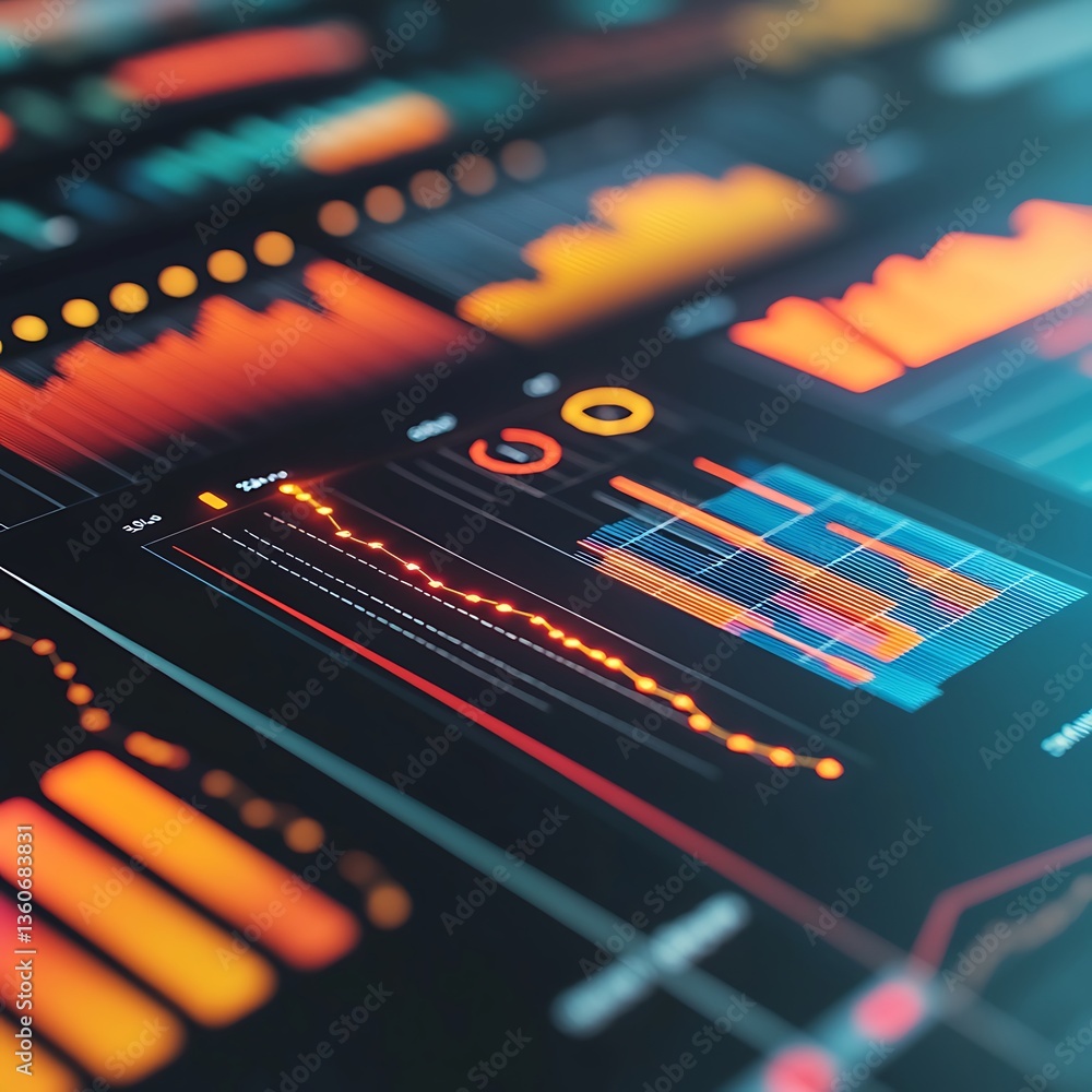 Poster Data charts graphs business analytics visualization