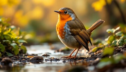 robin red breast background 