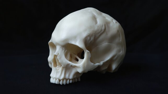 Cr&aacute;neo humano detalle estructura &oacute;sea