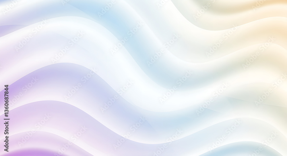 Poster abstract flowing waves with mesmerizing color gradients for modern presentation template, invitation