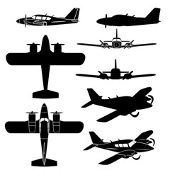 Small airplane vector graphic design for laser and vinyl projects