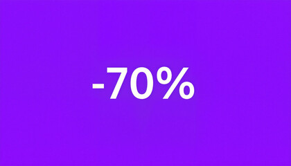 Flash Sale Announcement on Colorful Background -70% Discount  