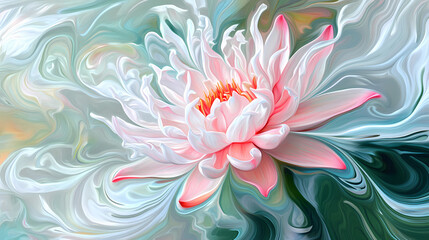 Obraz premium vibrant pink lotus flower