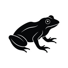 Bullfrog vector silhouette