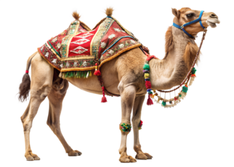 camels in the desert