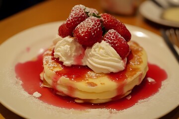 bold strawberry treat stands out with vivid grace  
