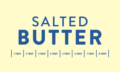 Butter Vector, Stick of Butter, Butter Graphic, Butter Measurement, Baking Ingredient, Baking Graphic, Dairy Icon, Food Vector, Vector Illustration Background