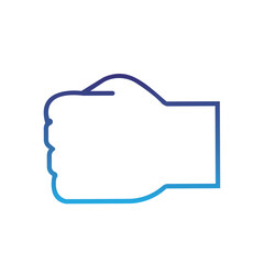 Isolated outline hand gesture icon Flat design
