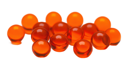 red pills isolated on white