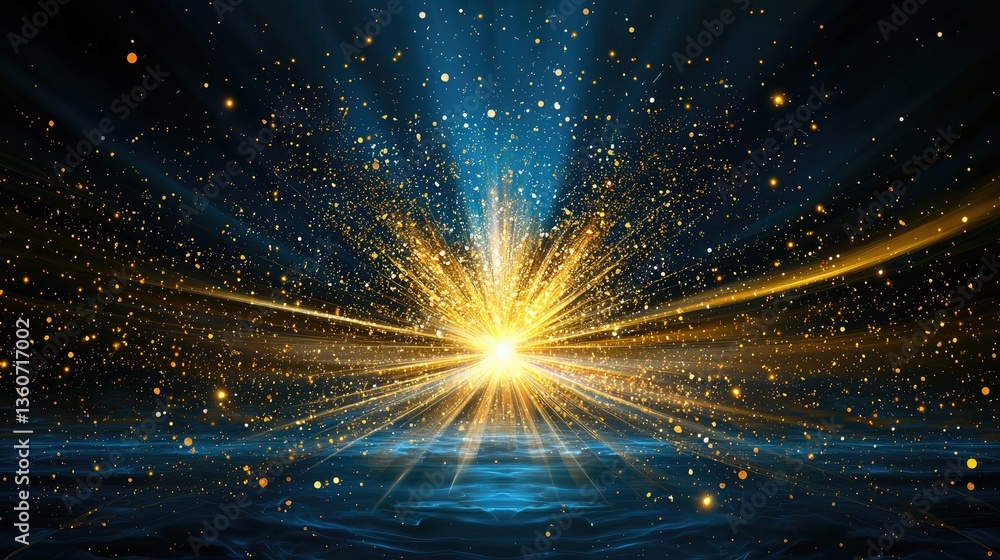 Poster bright explosion of light with realistic transparency, ideal for overlays and effects.