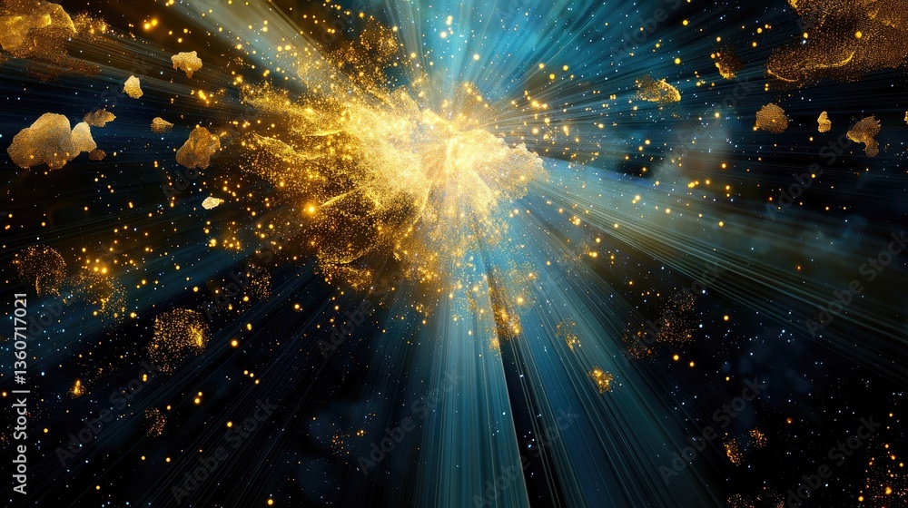 Poster bright explosion of light with realistic transparency, ideal for overlays and effects.