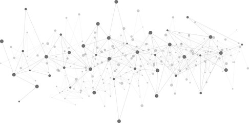 Molecular structure and genetic engineering concept. Abstract polygonal shapes for medical, science and technology background