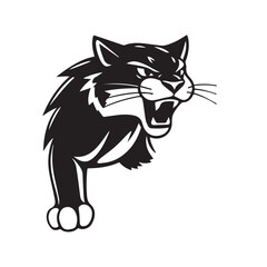 Bobcat logo on white background. Bobcat logo design. Vector illustration.	
