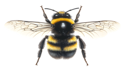 Detailed Illustration of a Flying Insect with Vibrant Colors and Intricate Wing Patterns for Na