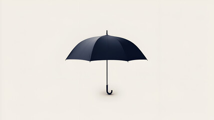 Stylish Black Umbrella: Minimalist Design for Rain Protection and Weather Shelter, Essential Outdoor Accessory with Durable Fabric, Foldable Compact Gear for Everyday Practicality and Elegance