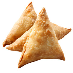 Sambusas in East Africa Isolated on Transparent Background