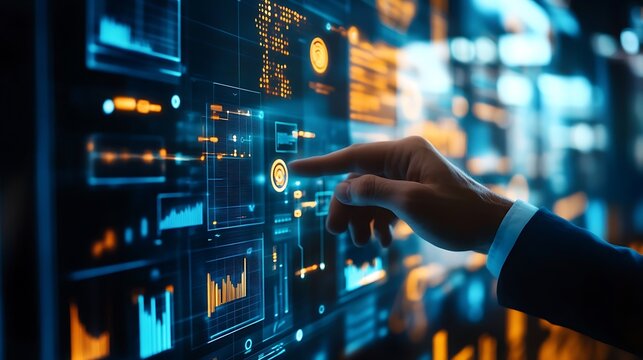 Data analysis dashboard interface technology business charts graphs analytics information system