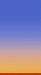 Obraz premium Sunrise over a vast plain, peaceful sky, landscape image, use for background