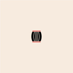 Barrel icon flat vector design. 