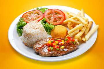picanha potato with rice