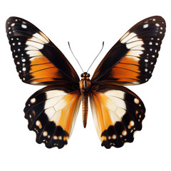 Fototapeta premium detailed illustration of a butterfly with vibrant orange and black wings showcasing its intricate patterns and textures it serves as a visual representation of nature's beauty