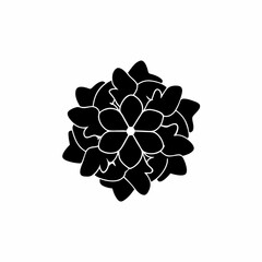 creative details Hydrangea Bloom Icon vector illustration 