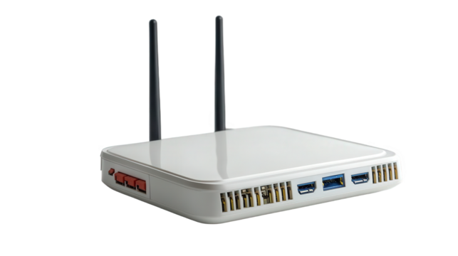 wireless router isolated on white