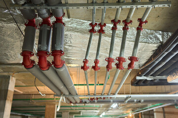 Industrial Pipe Systems utilized in a Construction Environment for various purposes