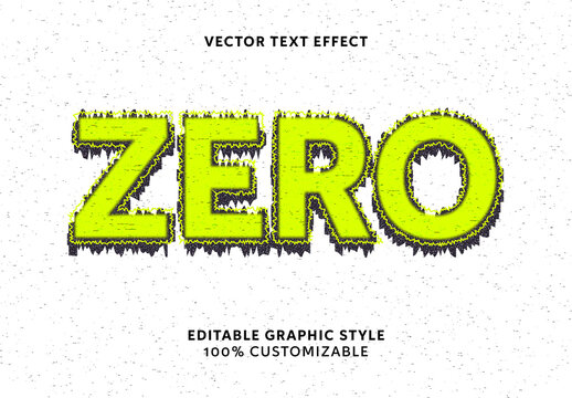Green and Black Grunge Font Rough Scratched Text Effect