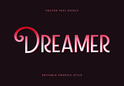 Red and White Font Elegant Vintage Gradient Text Effect