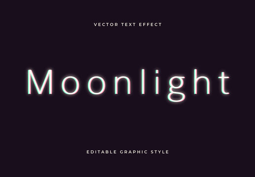 White Glow Minimalist Soft Elegant Clean Light Text Effect