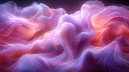 Fototapeta premium Ethereal Flow of Colorful Waves in Abstract Artistic Style