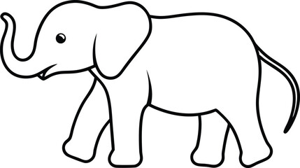 baby elephant vector illustration