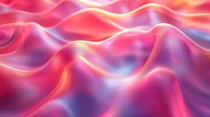 Obraz premium Colorful Abstract Waves with Smooth Textures in Soft Lighting