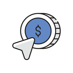 Pay Per Click Vector icon